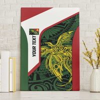Personalised PNG Chimbu Province Canvas Wall Art Bird of Paradise Tattoo Flag Motif LT9 Without Frame Red - Polynesian Pride