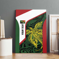 Personalised PNG Chimbu Province Canvas Wall Art Bird of Paradise Tattoo Flag Motif LT9 - Polynesian Pride