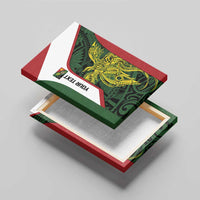 Personalised PNG Chimbu Province Canvas Wall Art Bird of Paradise Tattoo Flag Motif LT9 - Polynesian Pride