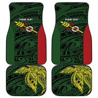 Personalised PNG Chimbu Province Car Mats Bird of Paradise Tattoo Flag Motif LT9 - Polynesian Pride