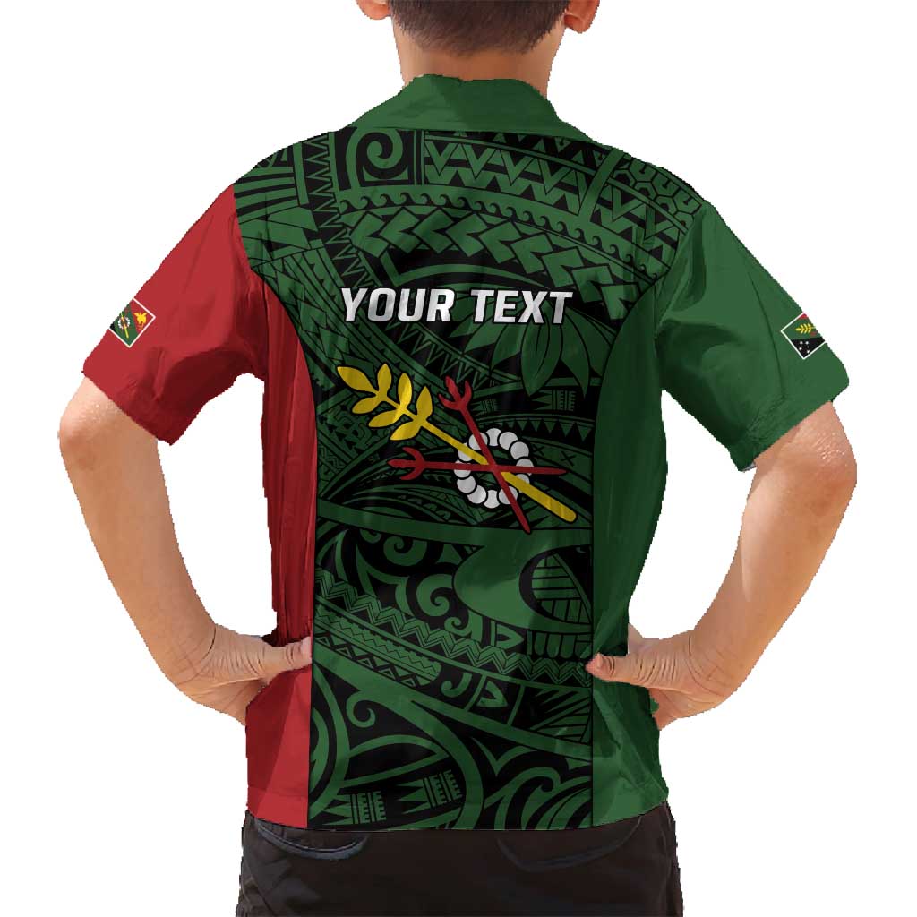 Personalised PNG Chimbu Province Family Matching Off Shoulder Maxi Dress and Hawaiian Shirt Bird of Paradise Tattoo Flag Motif LT9 - Polynesian Pride