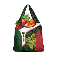 Personalised PNG Chimbu Province Grocery Bag Bird of Paradise Tattoo Flag Motif LT9 1-pack One Size Red - Polynesian Pride