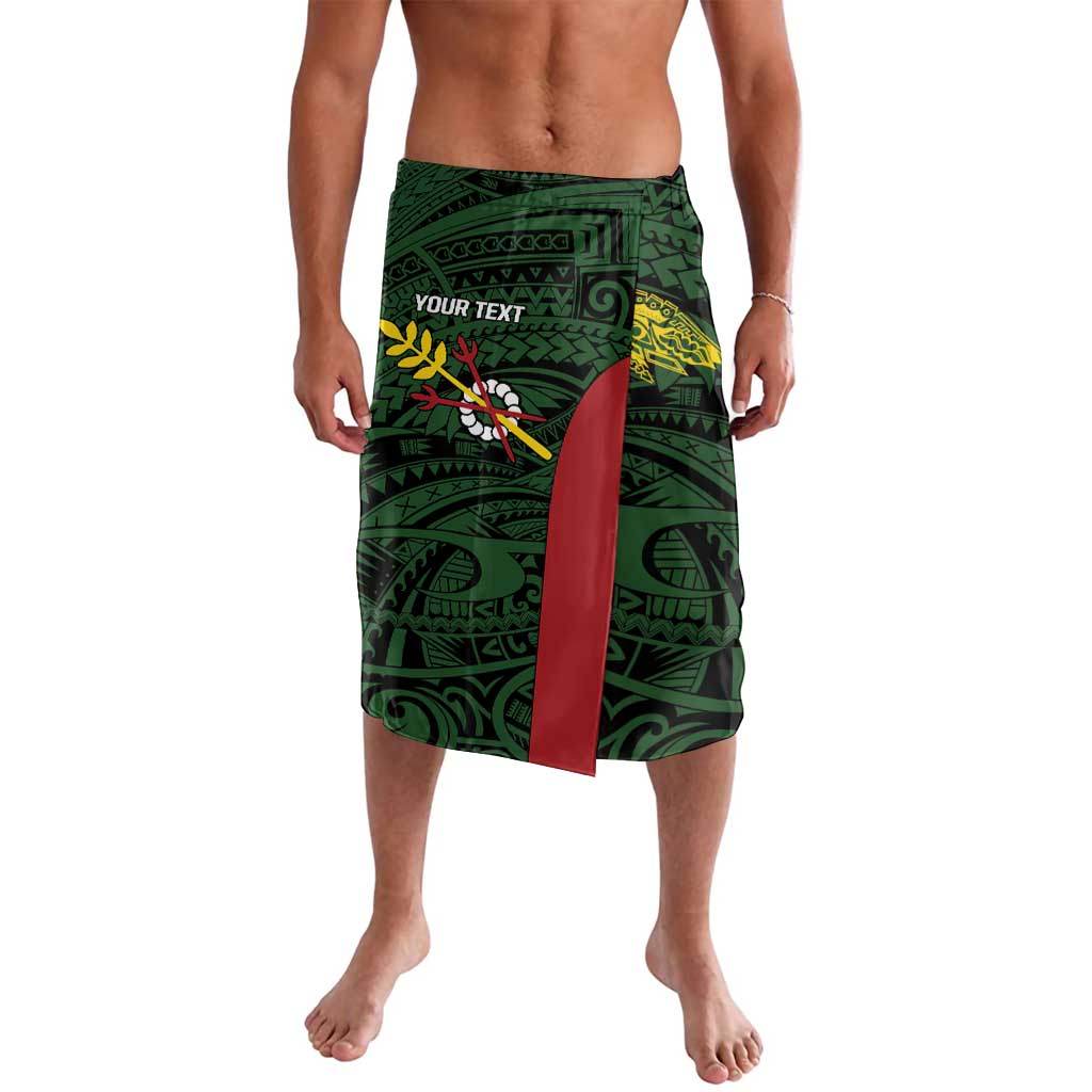 Personalised PNG Chimbu Province Lavalava Bird of Paradise Tattoo Flag Motif LT9 Red - Polynesian Pride