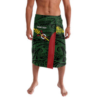 Personalised PNG Chimbu Province Lavalava Bird of Paradise Tattoo Flag Motif LT9 Red - Polynesian Pride