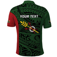 Personalised PNG Chimbu Province Polo Shirt Bird of Paradise Tattoo Flag Motif LT9 - Polynesian Pride