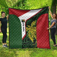 Personalised PNG Chimbu Province Quilt Bird of Paradise Tattoo Flag Motif LT9 - Polynesian Pride