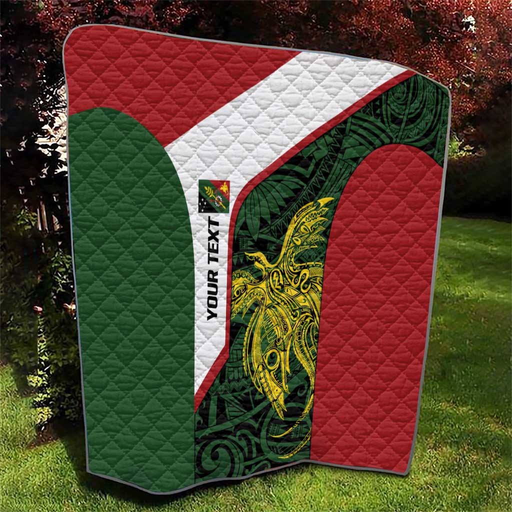 Personalised PNG Chimbu Province Quilt Bird of Paradise Tattoo Flag Motif LT9 - Polynesian Pride