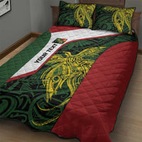 Personalised PNG Chimbu Province Quilt Bed Set Bird of Paradise Tattoo Flag Motif LT9 - Polynesian Pride
