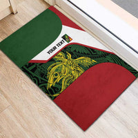 Personalised PNG Chimbu Province Rubber Doormat Bird of Paradise Tattoo Flag Motif LT9 - Polynesian Pride