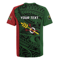 Personalised PNG Chimbu Province Rugby Jersey Bird of Paradise Tattoo Flag Motif LT9 - Polynesian Pride