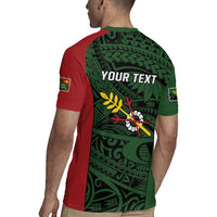 Personalised PNG Chimbu Province Rugby Jersey Bird of Paradise Tattoo Flag Motif LT9 - Polynesian Pride