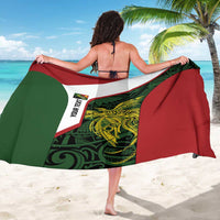 Personalised PNG Chimbu Province Sarong Bird of Paradise Tattoo Flag Motif LT9 - Polynesian Pride