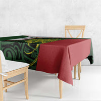 Personalised PNG Chimbu Province Tablecloth Bird of Paradise Tattoo Flag Motif LT9 - Polynesian Pride
