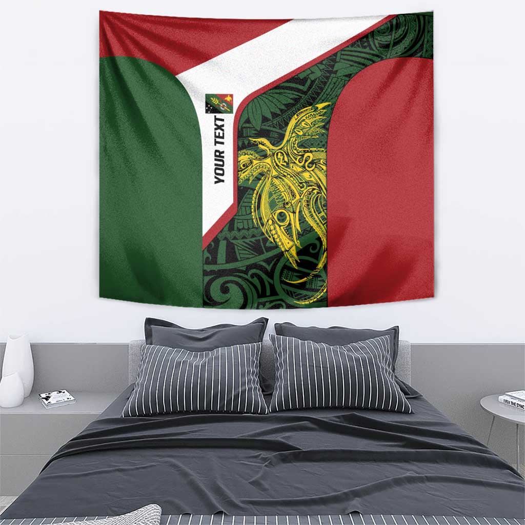 Personalised PNG Chimbu Province Tapestry Bird of Paradise Tattoo Flag Motif LT9 - Polynesian Pride