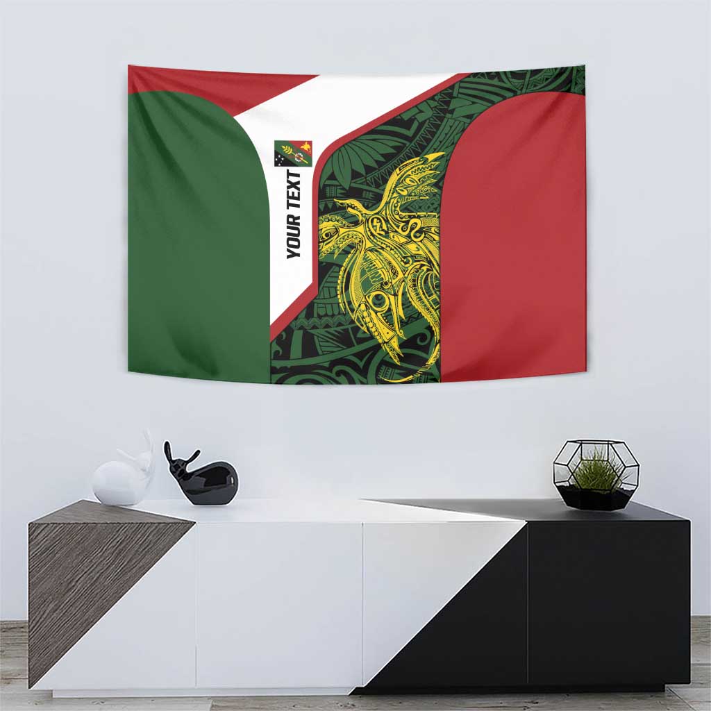 Personalised PNG Chimbu Province Tapestry Bird of Paradise Tattoo Flag Motif LT9 - Polynesian Pride