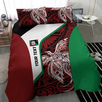 Personalised PNG East New Britain Province Bedding Set Bird of Paradise Tattoo Flag Motif LT9 - Polynesian Pride