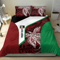 Personalised PNG East New Britain Province Bedding Set Bird of Paradise Tattoo Flag Motif LT9 - Polynesian Pride