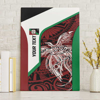Personalised PNG East New Britain Province Canvas Wall Art Bird of Paradise Tattoo Flag Motif LT9 Without Frame Green - Polynesian Pride