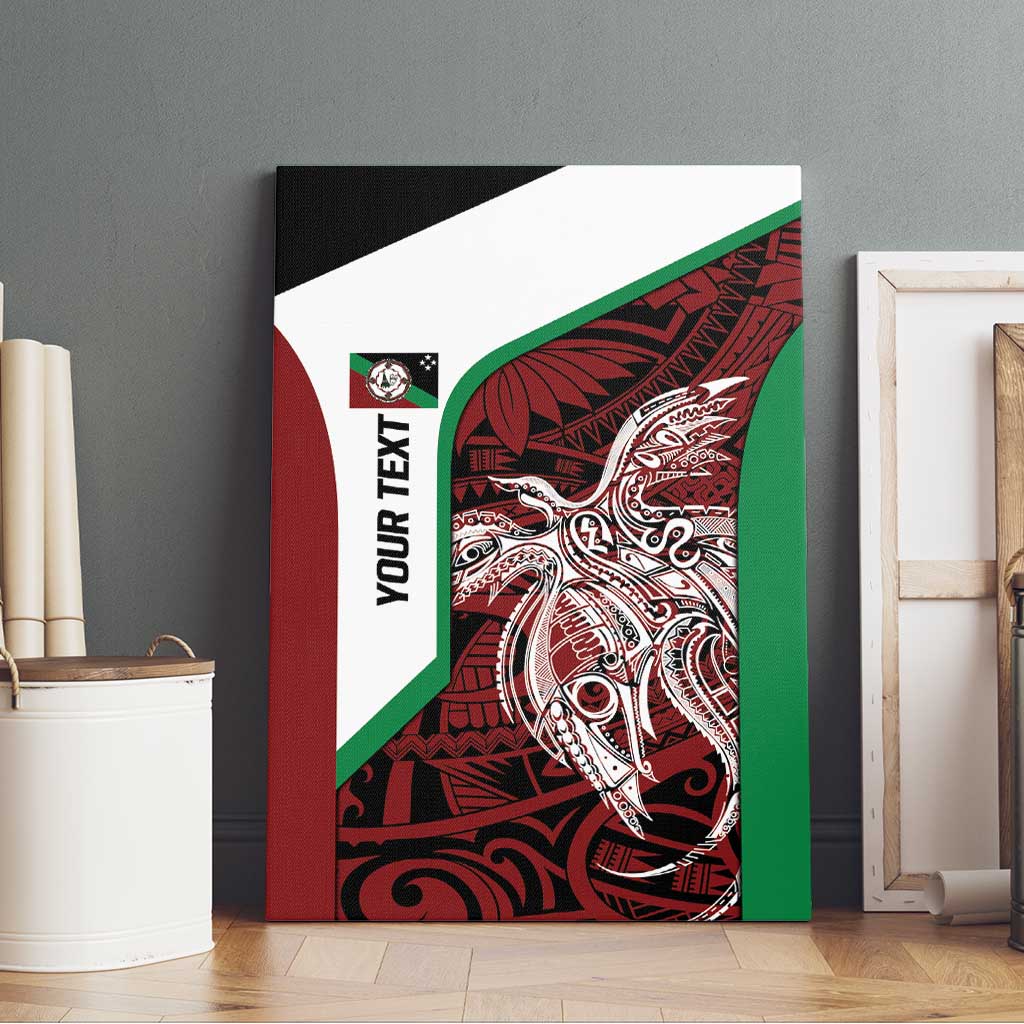 Personalised PNG East New Britain Province Canvas Wall Art Bird of Paradise Tattoo Flag Motif LT9 - Polynesian Pride