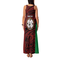 Personalised PNG East New Britain Province Family Matching Tank Maxi Dress and Hawaiian Shirt Bird of Paradise Tattoo Flag Motif LT9 - Polynesian Pride