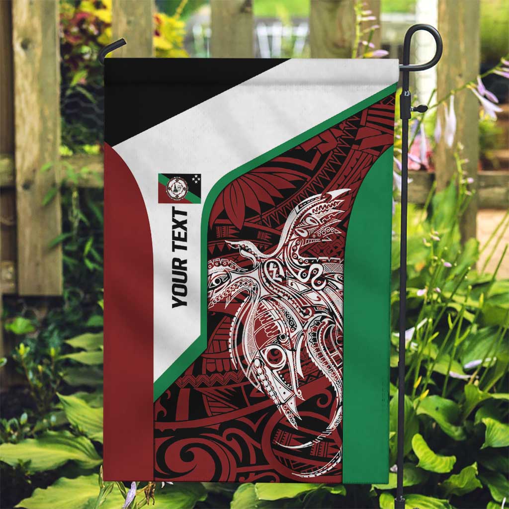 Personalised PNG East New Britain Province Garden Flag Bird of Paradise Tattoo Flag Motif LT9 Garden Flag Green - Polynesian Pride