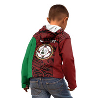 Personalised PNG East New Britain Province Kid Hoodie Bird of Paradise Tattoo Flag Motif LT9 - Polynesian Pride