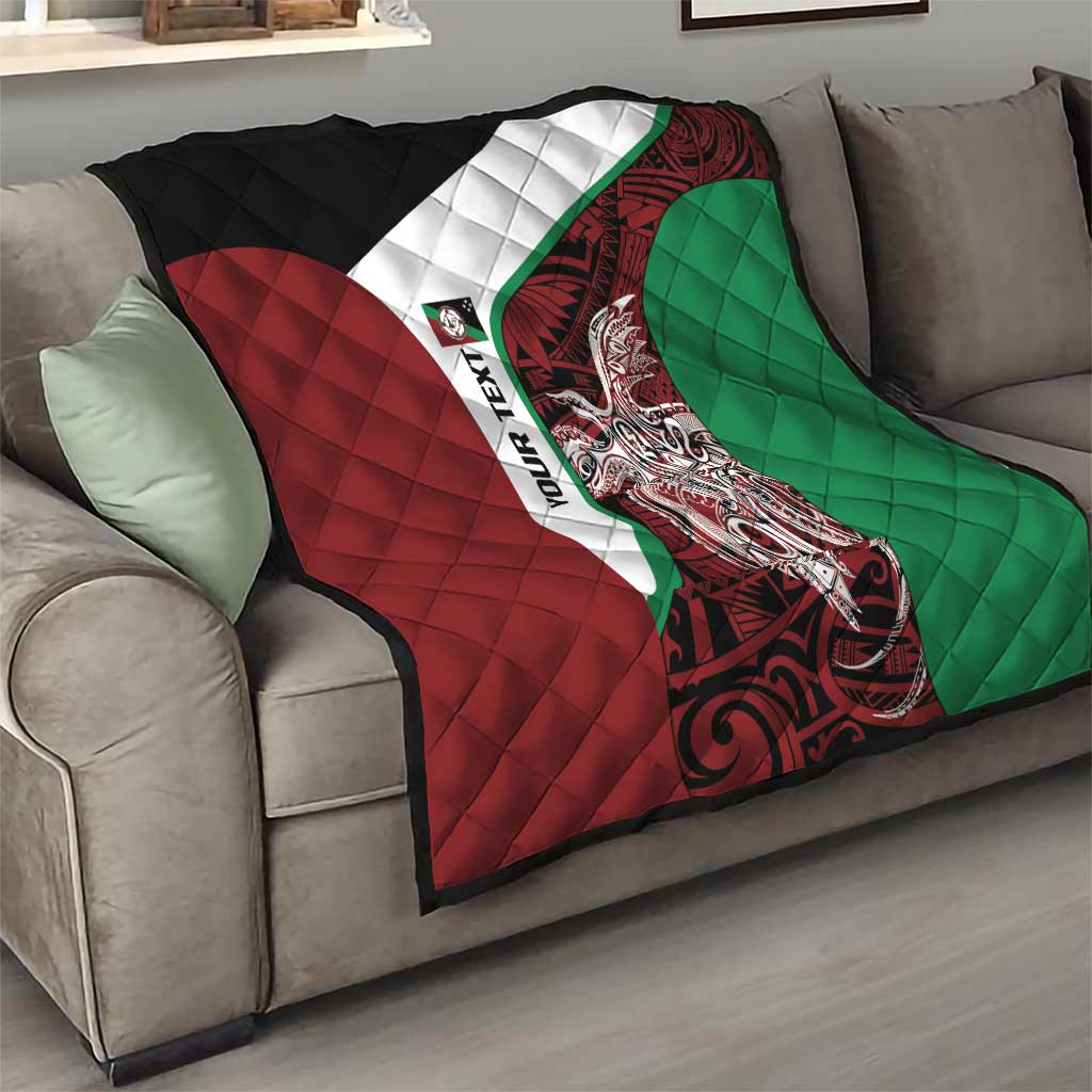 Personalised PNG East New Britain Province Quilt Bird of Paradise Tattoo Flag Motif LT9 - Polynesian Pride