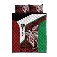 Personalised PNG East New Britain Province Quilt Bed Set Bird of Paradise Tattoo Flag Motif LT9 - Polynesian Pride
