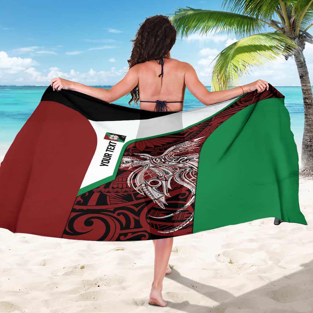 Personalised PNG East New Britain Province Sarong Bird of Paradise Tattoo Flag Motif LT9 - Polynesian Pride