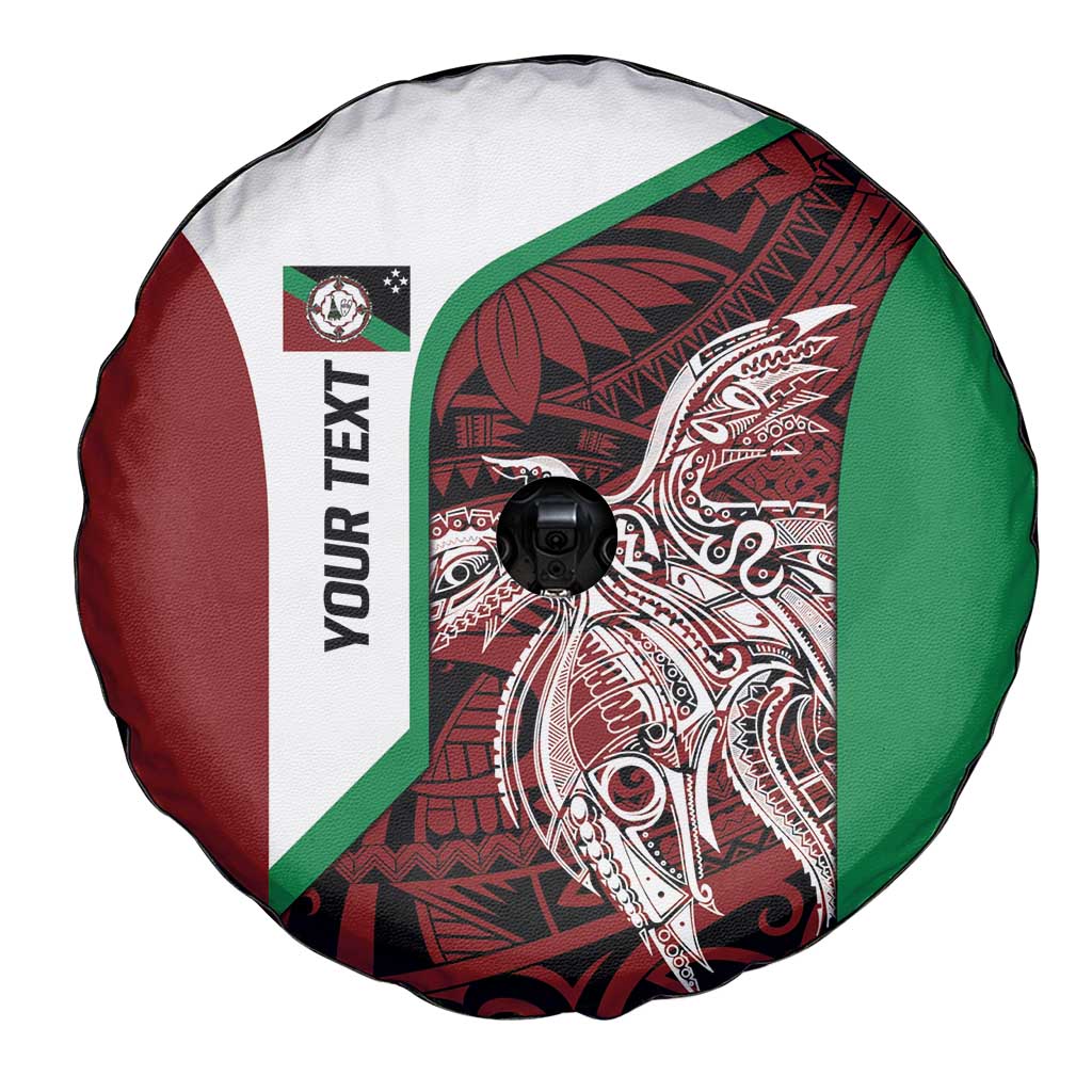 Personalised PNG East New Britain Province Spare Tire Cover Bird of Paradise Tattoo Flag Motif LT9 - Polynesian Pride