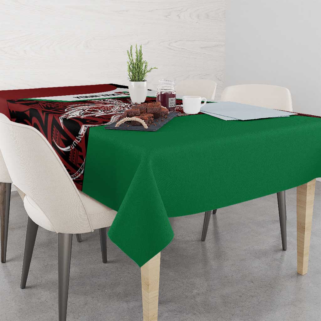 Personalised PNG East New Britain Province Tablecloth Bird of Paradise Tattoo Flag Motif LT9 - Polynesian Pride