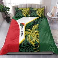 Personalised PNG East Sepik Province Bedding Set Bird of Paradise Tattoo Flag Motif LT9 - Polynesian Pride