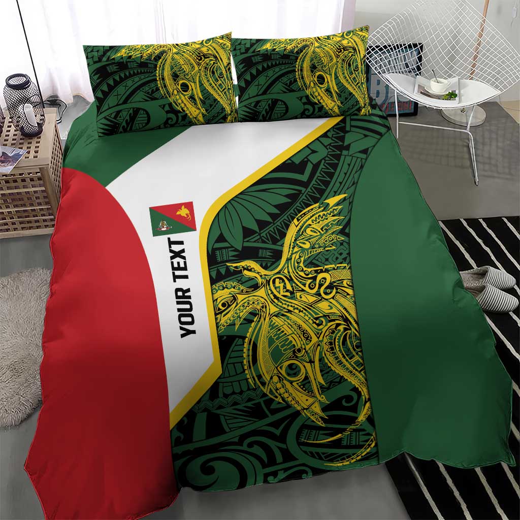 Personalised PNG East Sepik Province Bedding Set Bird of Paradise Tattoo Flag Motif LT9 - Polynesian Pride