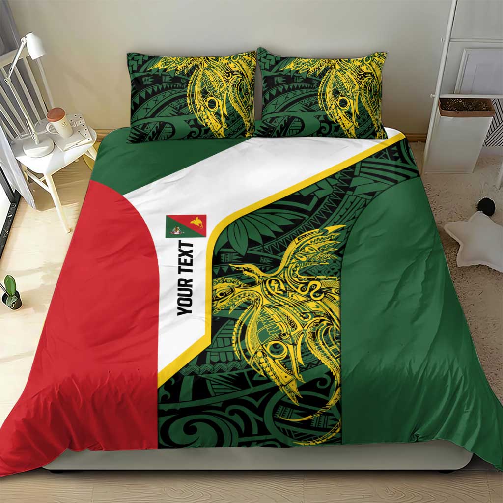 Personalised PNG East Sepik Province Bedding Set Bird of Paradise Tattoo Flag Motif LT9 - Polynesian Pride