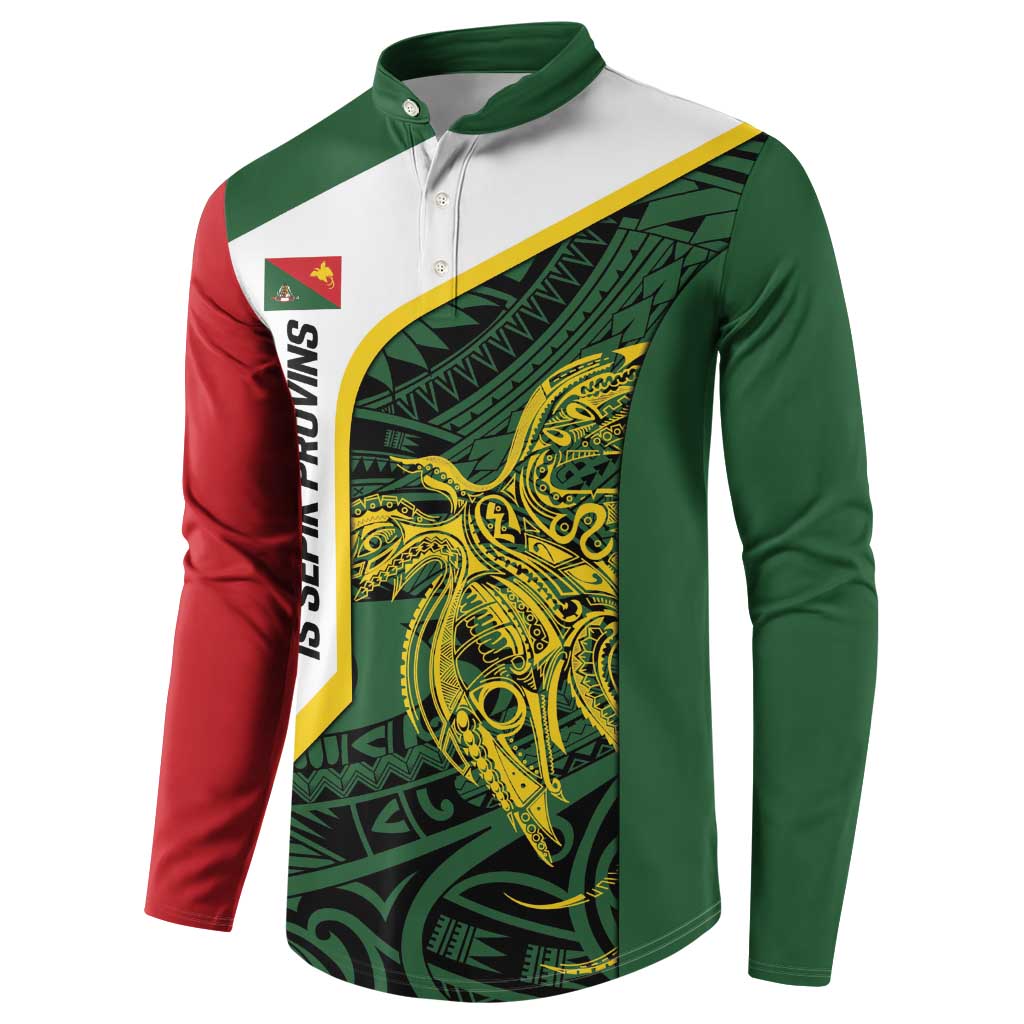 Personalised PNG East Sepik Province Button Sweatshirt Bird of Paradise Tattoo Flag Motif LT9 - Polynesian Pride