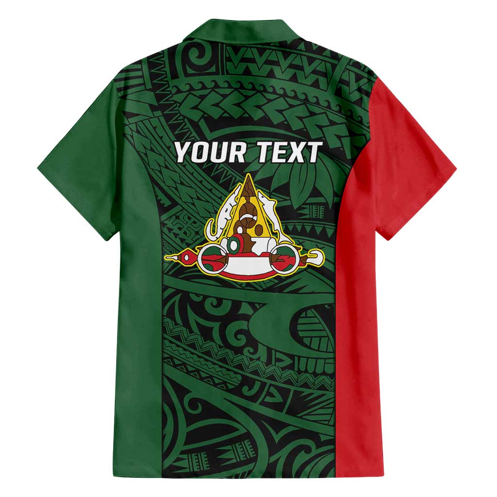 Personalised PNG East Sepik Province Family Matching Long Sleeve Bodycon Dress and Hawaiian Shirt Bird of Paradise Tattoo Flag Motif LT9 - Polynesian Pride