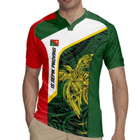 Personalised PNG East Sepik Province Rugby Jersey Bird of Paradise Tattoo Flag Motif LT9 - Polynesian Pride