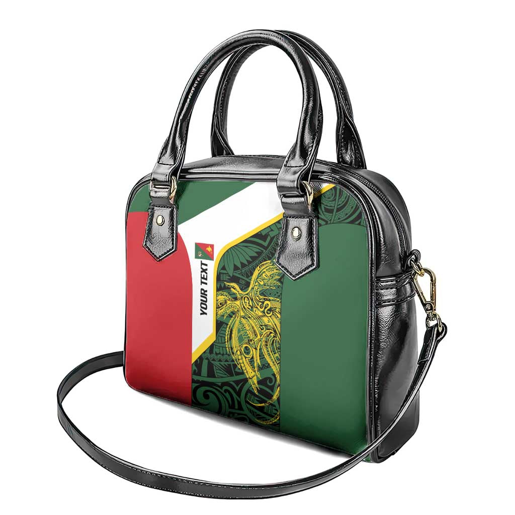 Personalised PNG East Sepik Province Shoulder Handbag Bird of Paradise Tattoo Flag Motif LT9 - Polynesian Pride