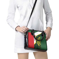 Personalised PNG East Sepik Province Shoulder Handbag Bird of Paradise Tattoo Flag Motif LT9 - Polynesian Pride