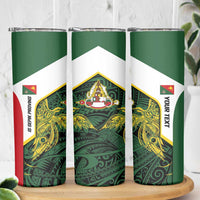Personalised PNG East Sepik Province Skinny Tumbler Bird of Paradise Tattoo Flag Motif LT9 - Polynesian Pride