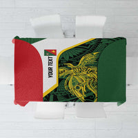 Personalised PNG East Sepik Province Tablecloth Bird of Paradise Tattoo Flag Motif LT9 Green - Polynesian Pride