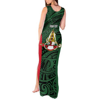 Personalised PNG East Sepik Province Tank Maxi Dress Bird of Paradise Tattoo Flag Motif LT9 - Polynesian Pride