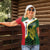 Personalised PNG East Sepik Province Women Polo Shirt Bird of Paradise Tattoo Flag Motif - Polynesian Pride