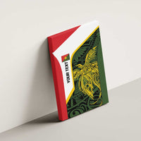 Personalised PNG Eastern Highlands Canvas Wall Art Bird of Paradise Tattoo Flag Motif LT9 - Polynesian Pride