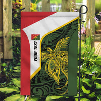 Personalised PNG Eastern Highlands Garden Flag Bird of Paradise Tattoo Flag Motif LT9 Garden Flag Green - Polynesian Pride