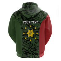 Personalised PNG Eastern Highlands Hoodie Bird of Paradise Tattoo Flag Motif LT9 - Polynesian Pride