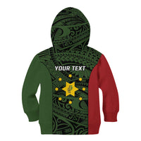 Personalised PNG Eastern Highlands Kid Hoodie Bird of Paradise Tattoo Flag Motif LT9 - Polynesian Pride