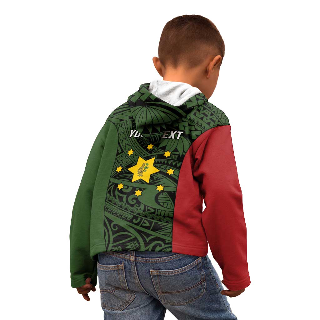 Personalised PNG Eastern Highlands Kid Hoodie Bird of Paradise Tattoo Flag Motif LT9 - Polynesian Pride