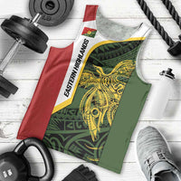 Personalised PNG Eastern Highlands Men Tank Top Bird of Paradise Tattoo Flag Motif LT9 - Polynesian Pride