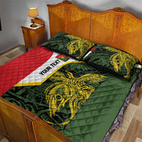 Personalised PNG Eastern Highlands Quilt Bed Set Bird of Paradise Tattoo Flag Motif LT9 - Polynesian Pride